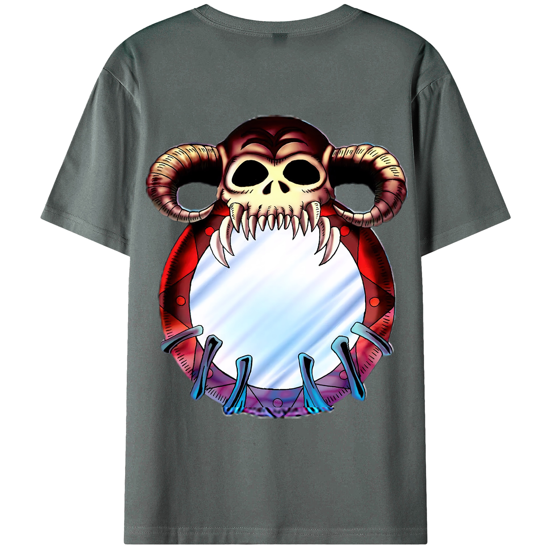（画像用） 遊☆戯☆王 Yu-Gi-Oh! 綿100％ メンズ半袖Tシャツ（バックプリント） 通気性